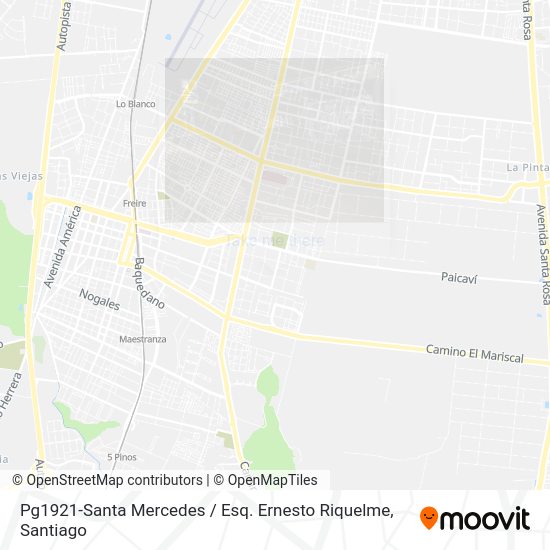 Pg1921-Santa Mercedes / Esq. Ernesto Riquelme map