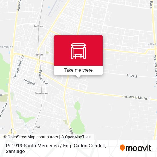 Mapa de Pg1919-Santa Mercedes / Esq. Carlos Condell