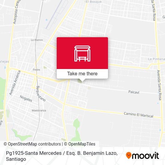 Pg1925-Santa Mercedes / Esq. B. Benjamín Lazo map