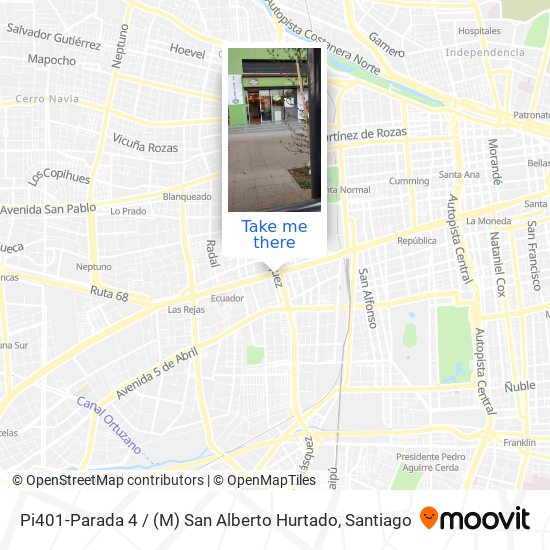 Pi401-Parada 4 / (M) San Alberto Hurtado map