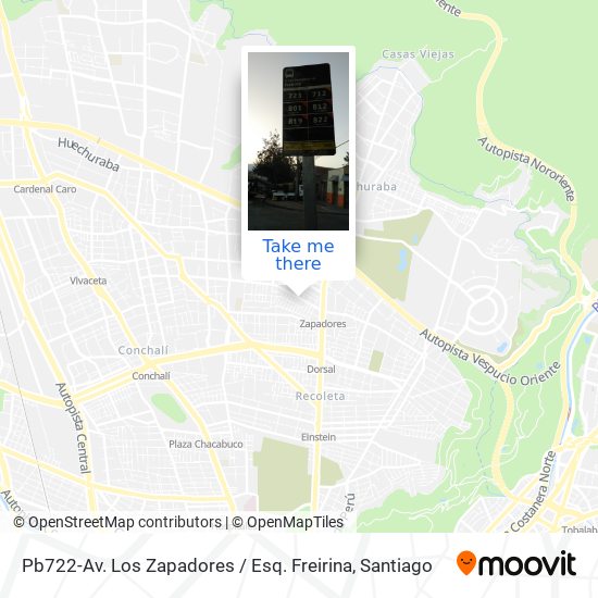Pb722-Av. Los Zapadores / Esq. Freirina map