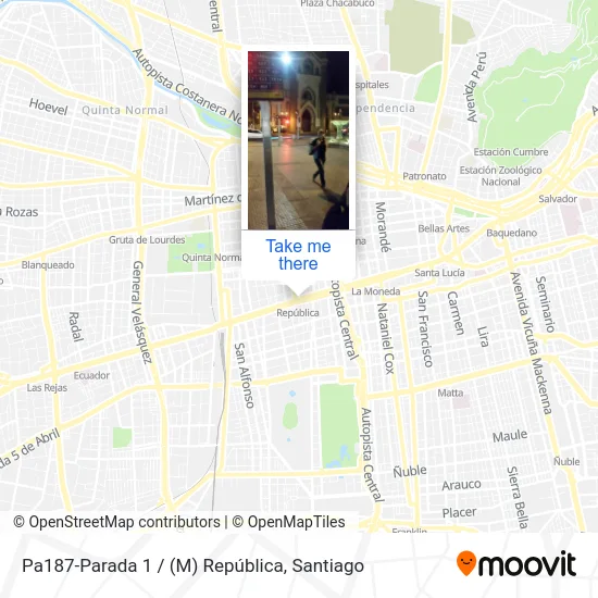 Pa187-Parada 1 / (M) República map