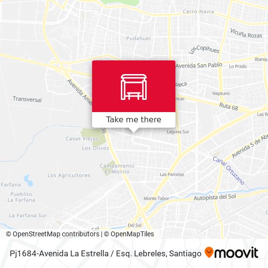 Pj1684-Avenida La Estrella / Esq. Lebreles map