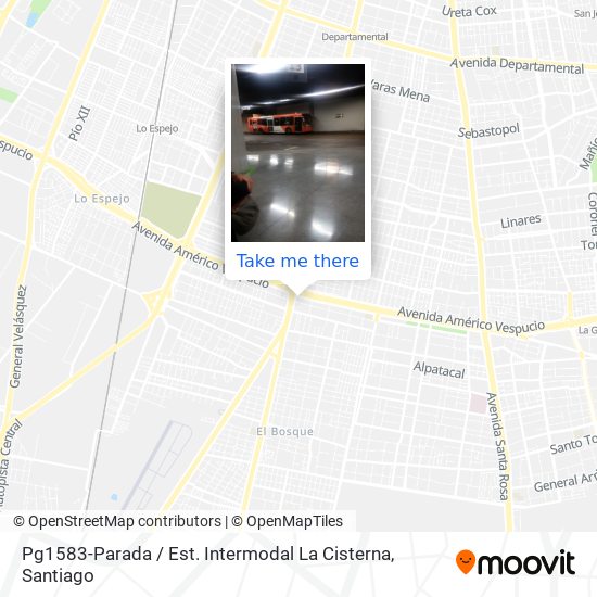 Pg1583-Parada / Est. Intermodal La Cisterna map