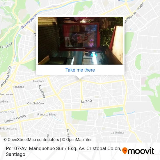 Pc107-Av. Manquehue Sur / Esq. Av. Cristóbal Colón map