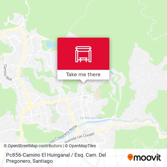 Pc856-Camino El Huinganal / Esq. Cam. Del Pregonero map