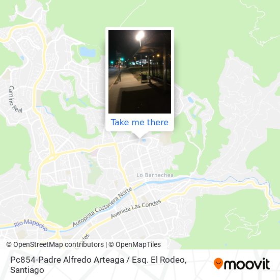 Pc854-Padre Alfredo Arteaga / Esq. El Rodeo map