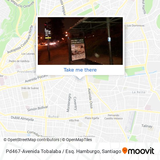 Pd467-Avenida Tobalaba / Esq. Hamburgo map