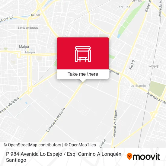 Pi984-Avenida Lo Espejo / Esq. Camino A Lonquén map