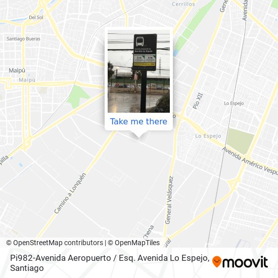 Pi982-Avenida Aeropuerto / Esq. Avenida Lo Espejo map