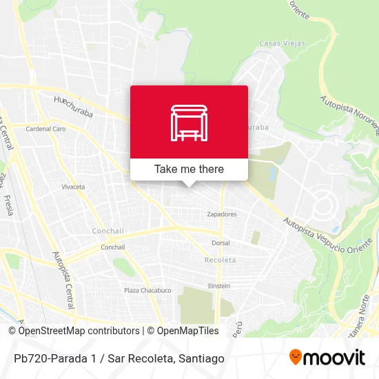 Pb720-Parada 1 / Sar Recoleta map