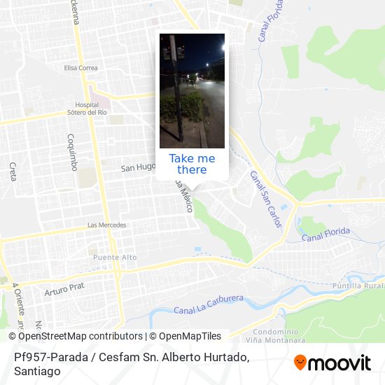 Pf957-Parada / Cesfam Sn. Alberto Hurtado map