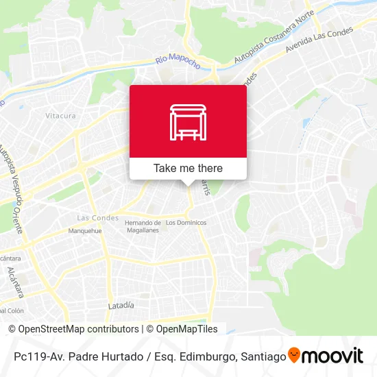 Pc119-Av. Padre Hurtado / Esq. Edimburgo map