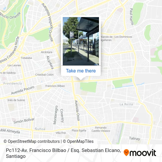 Pc112-Av. Francisco Bilbao / Esq. Sebastian Elcano map