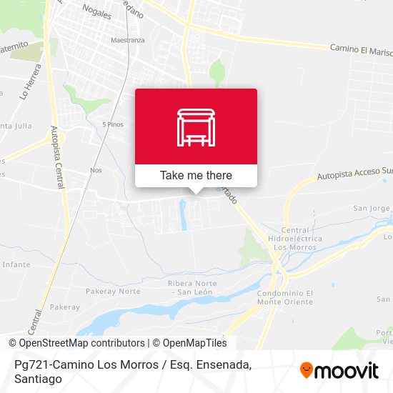 Pg721-Camino Los Morros / Esq. Ensenada map
