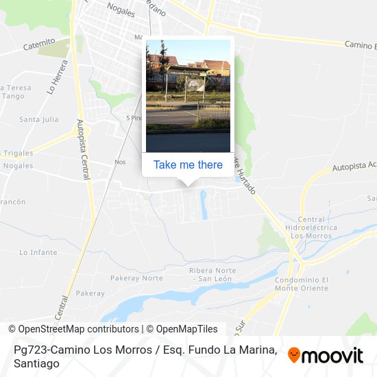 Pg723-Camino Los Morros / Esq. Fundo La Marina map