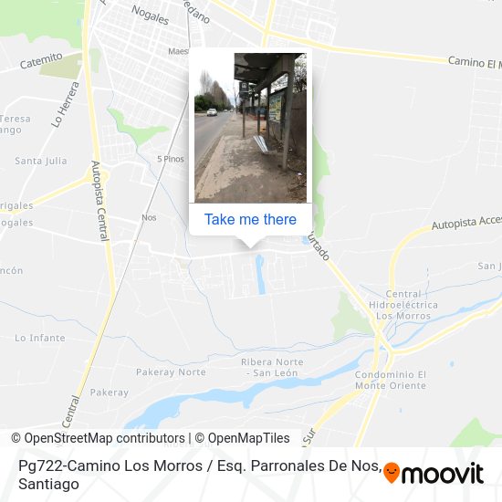 Pg722-Camino Los Morros / Esq. Parronales De Nos map