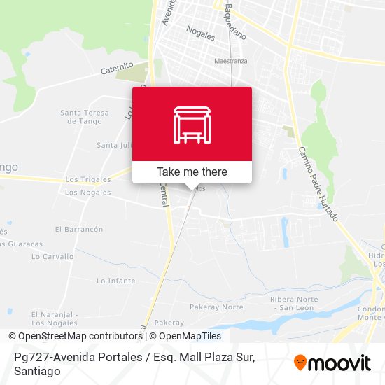 Pg727-Avenida Portales / Esq. Mall Plaza Sur map