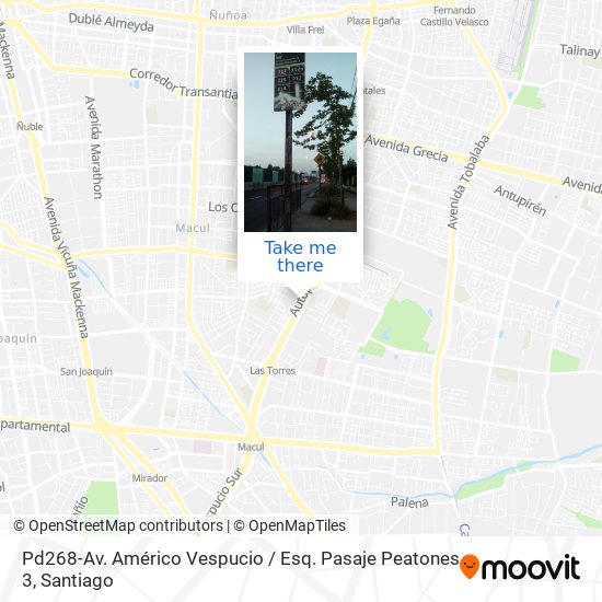 Pd268-Av. Américo Vespucio / Esq. Pasaje Peatones 3 map