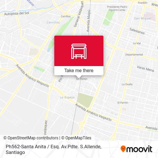 Ph562-Santa Anita / Esq. Av.Pdte. S.Allende map