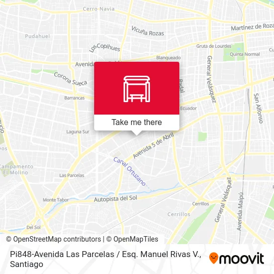 Pi848-Avenida Las Parcelas / Esq. Manuel Rivas V. map