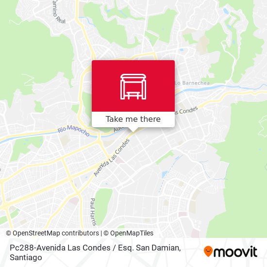 Pc288-Avenida Las Condes / Esq. San Damian map