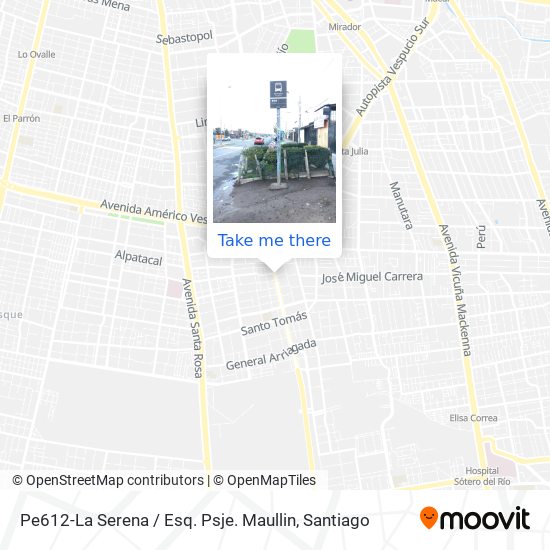 Pe612-La Serena / Esq. Psje. Maullin map
