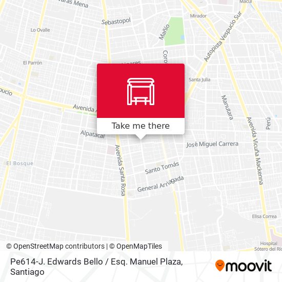 Pe614-J. Edwards Bello / Esq. Manuel Plaza map