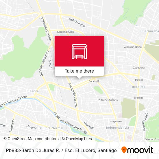 Mapa de Pb883-Barón De Juras R. / Esq. El Lucero