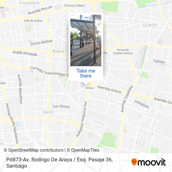 Pd873-Av. Rodrigo De Araya / Esq. Pasaje 36 map