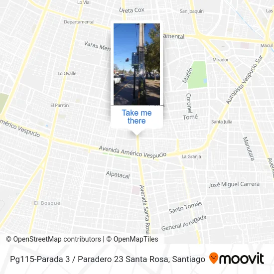 Pg115-Parada 3 / Paradero 23 Santa Rosa map