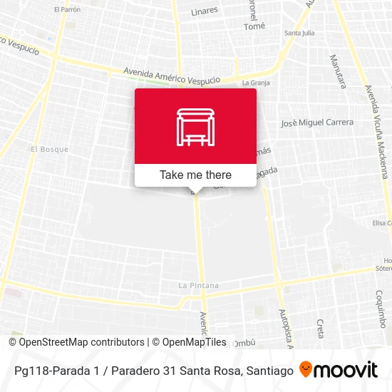 Pg118-Parada 1 / Paradero 31 Santa Rosa map