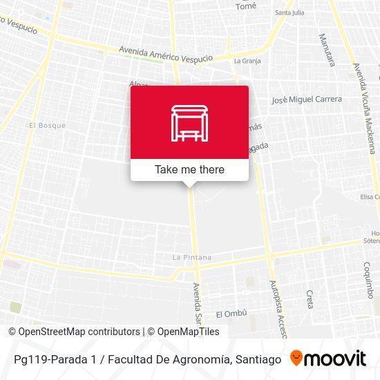 Mapa de Pg119-Parada 1 / Facultad De Agronomía