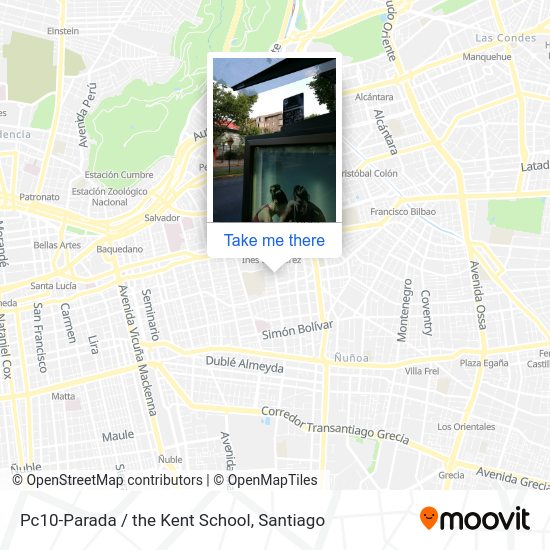 Pc10-Parada / the Kent School map