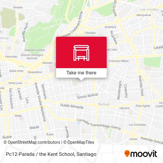 Mapa de Pc12-Parada / the Kent School