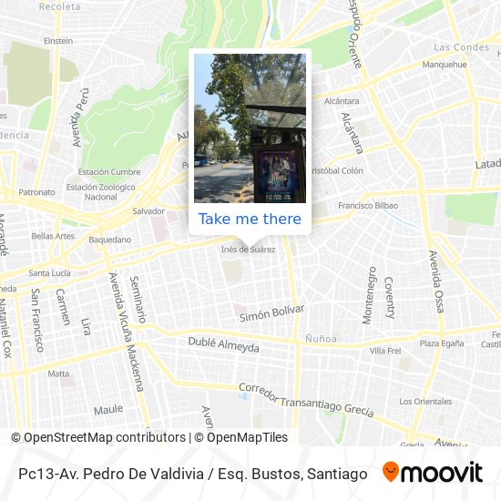 Mapa de Pc13-Av. Pedro De Valdivia / Esq. Bustos