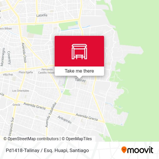 Pd1418-Talinay / Esq. Huapi map