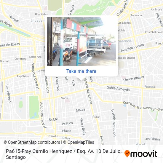 Pa615-Fray Camilo Henríquez / Esq. Av. 10 De Julio map