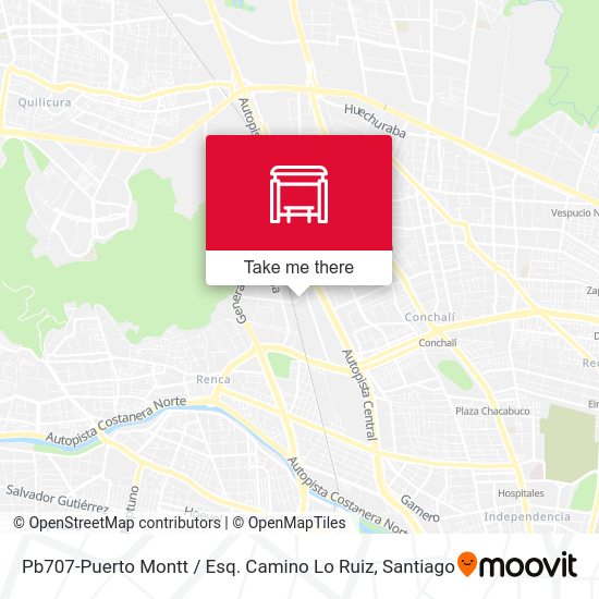Mapa de Pb707-Puerto Montt / Esq. Camino Lo Ruiz
