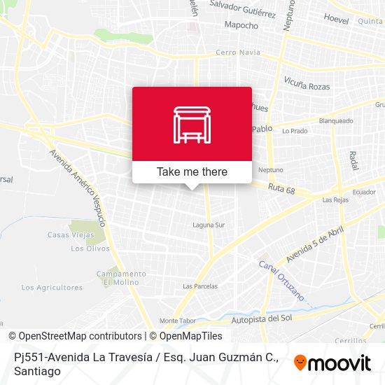 Mapa de Pj551-Avenida La Travesía / Esq. Juan Guzmán C.