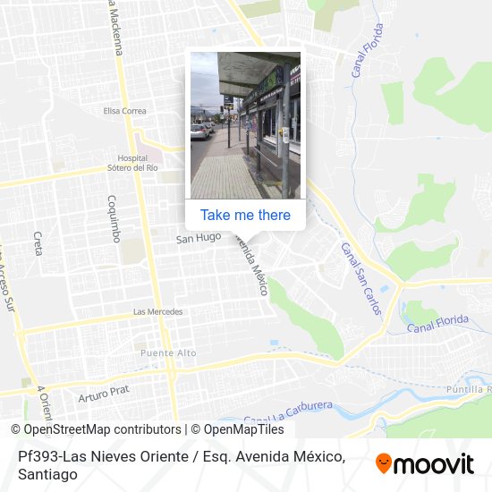 Pf393-Las Nieves Oriente / Esq. Avenida México map