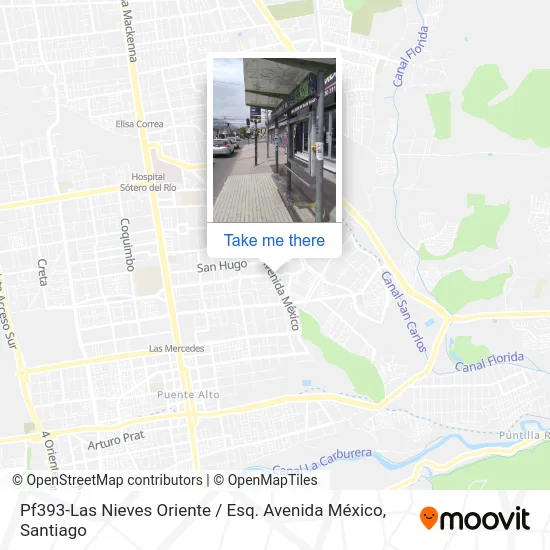 Pf393-Las Nieves Oriente / Esq. Avenida México map