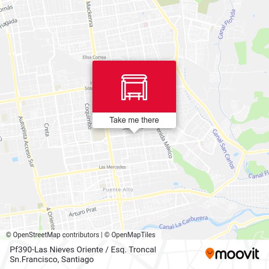 Pf390-Las Nieves Oriente / Esq. Troncal Sn.Francisco map
