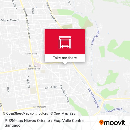 Pf396-Las Nieves Oriente / Esq. Valle Central map