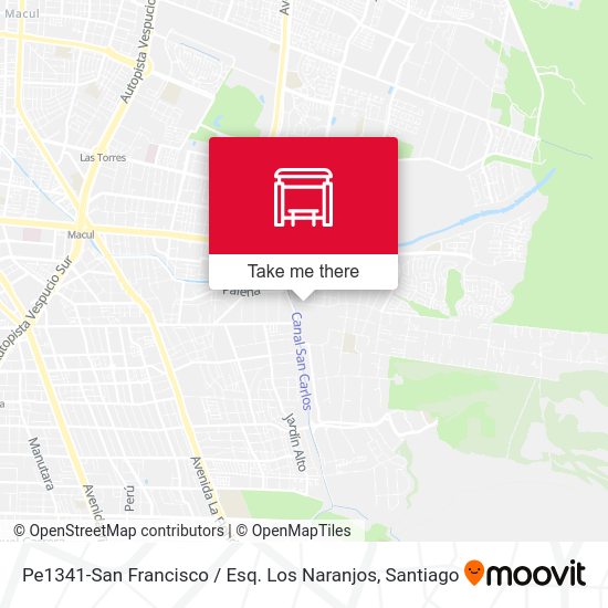 Mapa de Pe1341-San Francisco / Esq. Los Naranjos