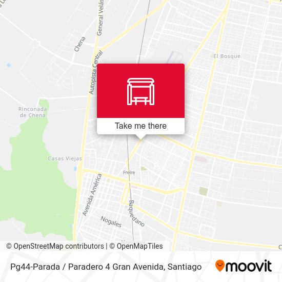 Mapa de Pg44-Parada / Paradero 4 Gran Avenida