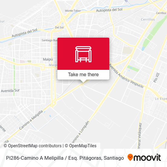Pi286-Camino A Melipilla / Esq. Pitágoras map