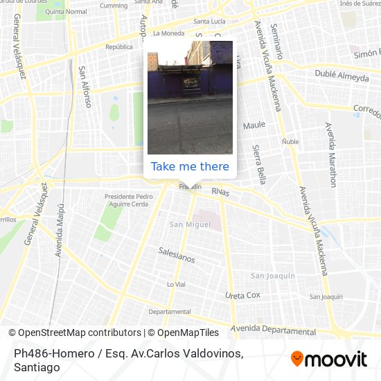 Ph486-Homero / Esq. Av.Carlos Valdovinos map