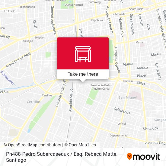 Ph488-Pedro Subercaseaux / Esq. Rebeca Matte map