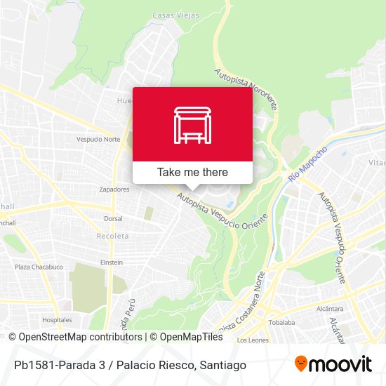 Pb1581-Parada 3 / Palacio Riesco map